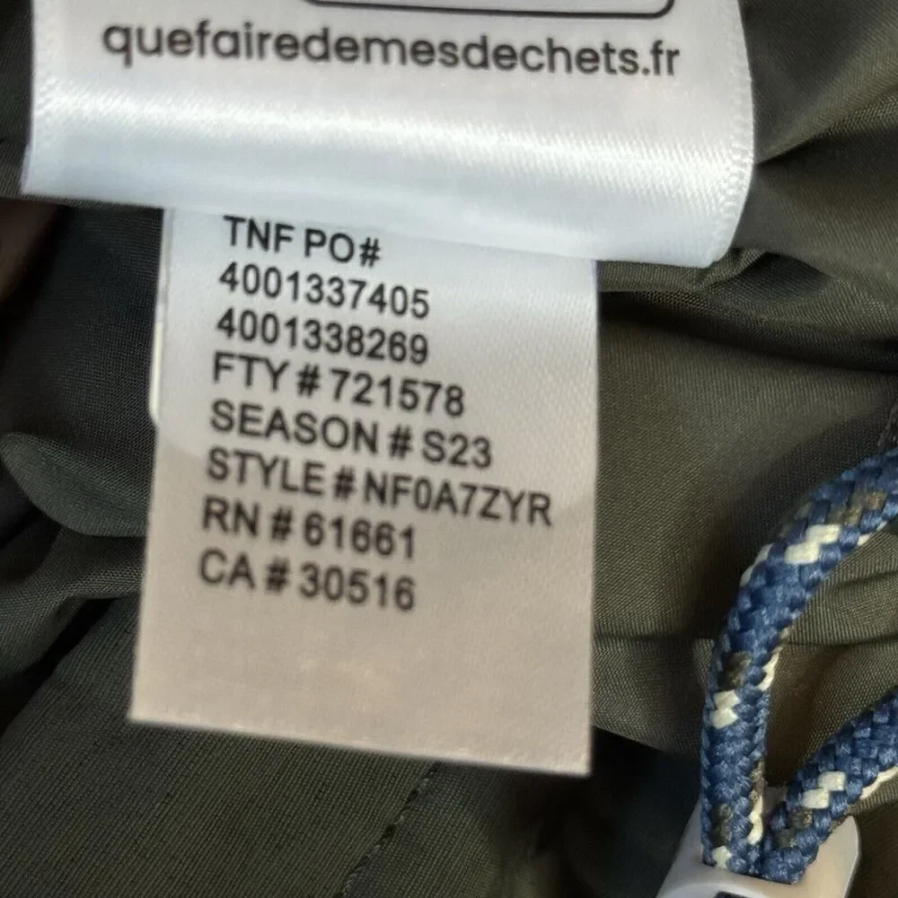 The North Face Men Sz 2XL '78 Low-Fi Hi-TEK WaterProof Windjammer Jacket Blue Gr